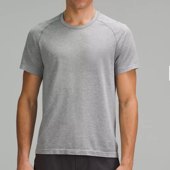 Lululemon Metal Vent Tech Dark Marled Gray Athletic T-shirt men’s size medium - Picture 1 of 6